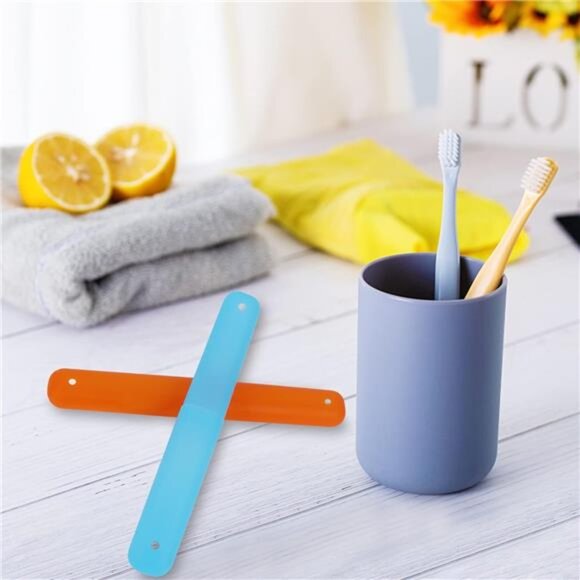 6 Pack Travel Toothbrush Case Portable Toothbrush Holder Camping Home Bathroom - Picture 6 of 8